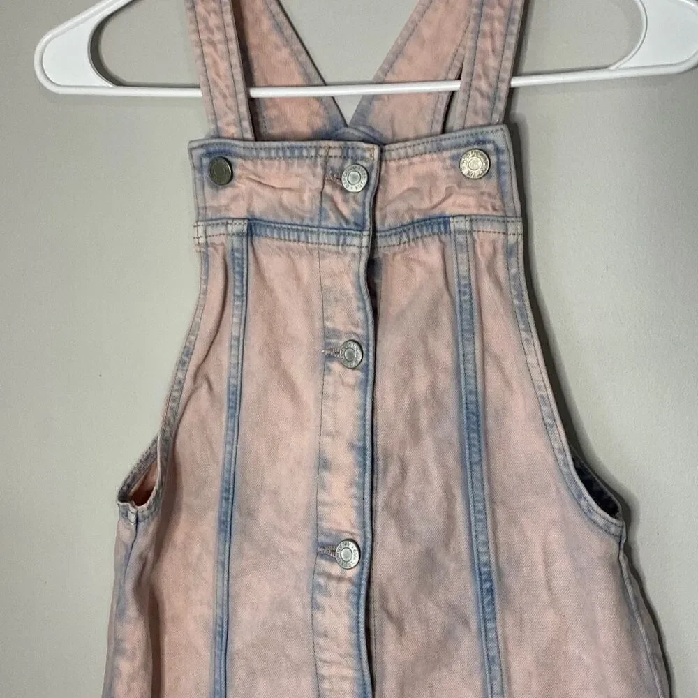 GAP kids girls denim jumper‎ overall dress size XL pink